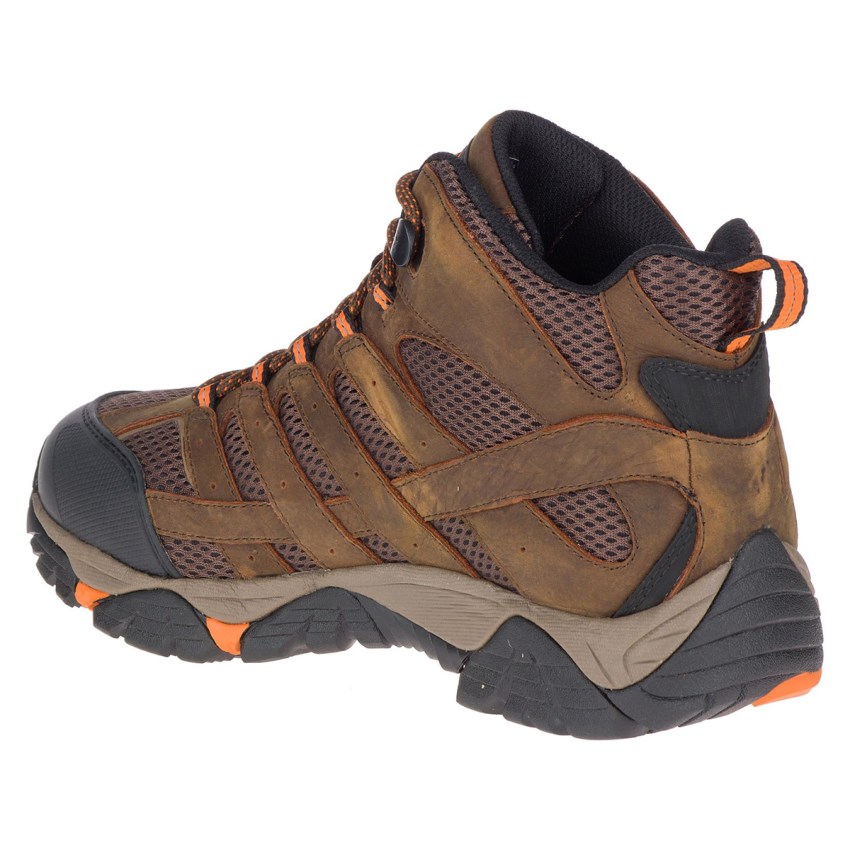 Bottes de Securite Merrell Moab Vertex Mid Waterproof SR Marron Homme | L.D.IQKU